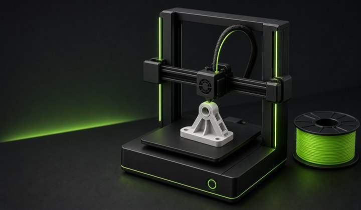 Minimal custom 3D printing illustration